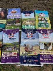 Mixed Lot of Various Kalmbach Feed Bags- Bulk Assortment