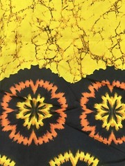 Jashion And Zuma Block Wax Print Fabric Approx 7 Yards 2