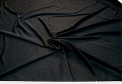 Fabric Nylon Spandex 4 way stretch Solid Black NLY03