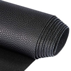 Soft Faux Leather Sheets 54″x36″ – 1 Yard, 0.95mm Thick, Black Pebbled Upholster