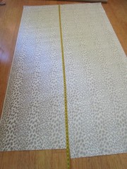 Epingle Velvet Animal Lynx /Pearl leopard Print Fabric Grey White 49″ W x 82″L
