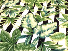 Tropical Outdoor Fabric Green Leaf Upholstery Patio Cushion 2.75 Yard Lot