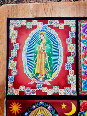 Robert Kaufmann Fabric “ENCHANTED DESERT”-Lady Guadalupe Panel plus 1 yd Tossed