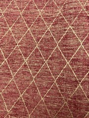 Burgundy Gold Diamond Print Upholstery Fabric 4 Yards Plus 15 Inches x 54″