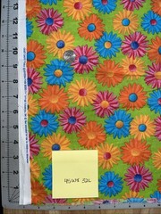 Fabric Lot Quilting Cotton Hippie Love Bright Color Washed Apx 1.75 lbs/2.75 yds