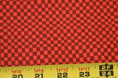 By 1/2 Yd, Burgundy & Red Wavy-Checked Quilt Cotton, P2295