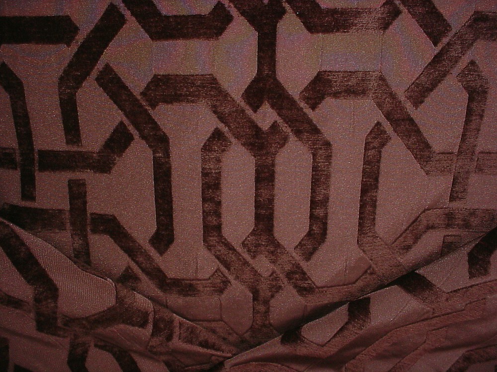 2 Scalamandre VW 00507244 Wexford Espresso Chenille Lattice Upholstery Fabric