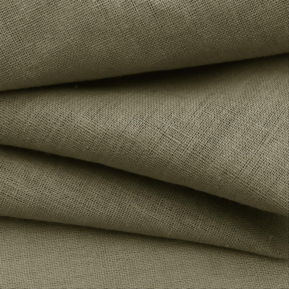 Linen Fabric by the Yard, 61 Inch Wide Linen Blend Cloth, 60% Linen 40%