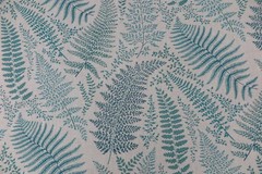 CHIVASSO CURTAIN FABRIC DESIGN “Botanical Garden” 3.3 metres TEAL CH2666/050