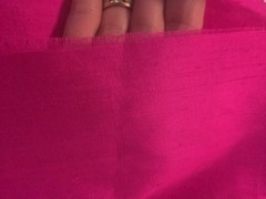 Thai Silk CO/ 100% SilkFabric 46″X40″wide Sewing/Craft/Hobby/Pink 1960’s Vintage