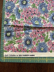 1930’s Vintage Feedsack Fabric- Over 1.75 Yards Total- Green Reproduction- VTG