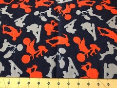 Biking Surfing Skating Flannel Fabric Sold By The Yard #1923