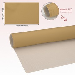 63×39.4in Faux Leather Sheets, Faux Leather Fabric Vinyl PVC, Khaki