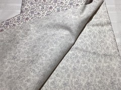 Vintage Cranston Print Works Cotton Petite Purple Floral on Cream ~ 1 yard x 43”