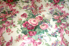 1 of 20 yds Waverly Chintz Fabric Seven Gables Rememberance Roses Upholstery 54″