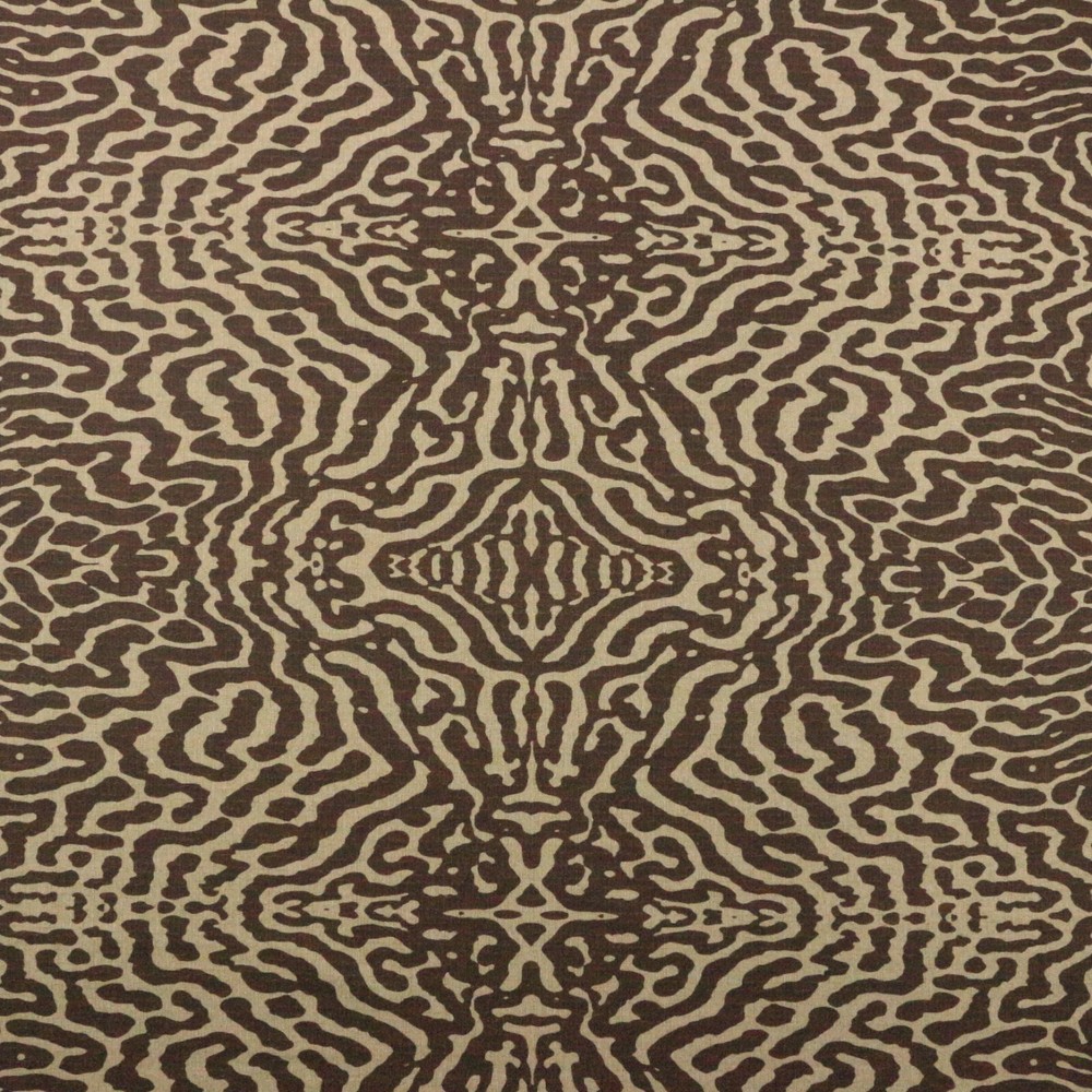 LACEFIELD DESIGNS SNAKE PYTHON REPTILE NILE BROWN COTTON FABRIC BY YARD 55″W