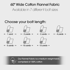 Blue and Tan Tartan Plaid Flannel Fabric – 60″ Wide – by the Yard