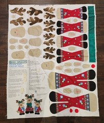 Daisy Kingdom Christmas Rockin’ Rudy Fold-Up Dolls Panel 100% Cotton