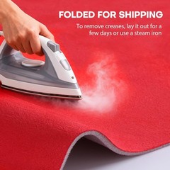 Red Suede Headliner 36″x60″ Foam Backing Car SUV Truck RV Boat Auto Roof