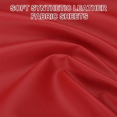 63×39.4in Faux Leather Sheets, Faux Leather Fabric Vinyl PVC, Wine Red