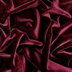 Princess BURGUNDY Polyester Spandex Stretch Velvet Fabric by the Yard
