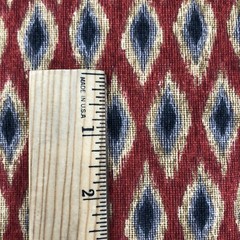 Waverly Inspirations Screen Print Fabric Geometric Diamond Red 5. 75 Yd x 55″ W
