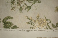 6.83 yds Scalamandre Fabric Fleurs Anglaise Floral Roses 100% Cotton 246″