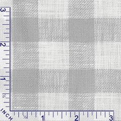 100% Linen Fabric by Yard Grey White Checks Summer Clothing Dressmaking Material
