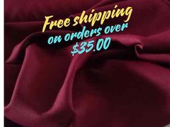 Tropical gabardine in 3 shades of Orange or any other color in my store