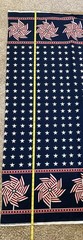 Pinwheel Dbl Border Red Blue Star Daisy Kingdom Patriotic Fabric 4y x60″ 250th