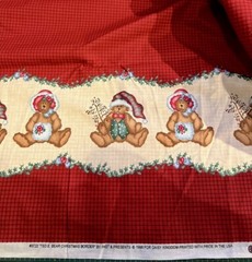 Daisy Kingdom “TED E. BEAR CHRISTMAS BORDER” #3722 by Past & Presents BTY