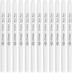 12Pcs White Color Heat Erasable Fabric 1 Count (Pack of 12), 12Pcs,