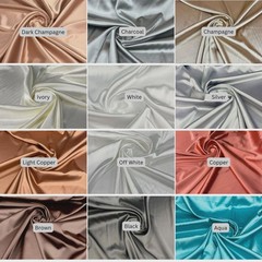 Stretch Charmeuse Satin Silky Smooth Fabric 60 Inch Wide By The Yard