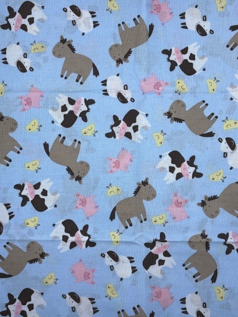 Farm Animal Fabric Springs Creative 35912 Cotton 44″ BTY