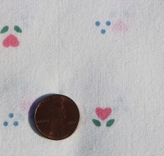 LOT 2 Yards VINTAGE Juvenile Fabric Country Mice & Hearts Princess Fabrics, Inc.