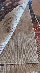 Ralph Lauren Fabric Remnant Scrap Upholstery Material Tan Floral 59″ x 24″