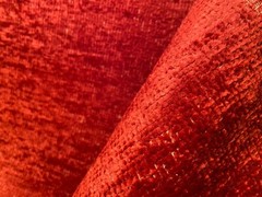 PIERRE FREY Paris Palladio Cerise HAND WOVEN Fabric w/Knit Back $425 Retail BTY