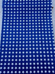 100% COTTON FABRIC – WHITE STARS ON NAVY – AMERICANA FLAG STARS – BTY Quilt