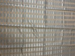Over 1 Yard 51” X 53” Vintage Fabric Slate Blue Plaid Cotton Polyester Blend