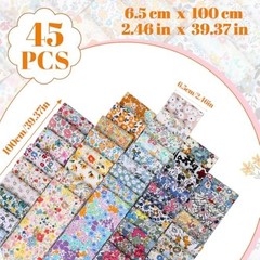 45PCS Fabric Jelly Rolls, Jelly Roll Fabric Strips for Quilting, Patchwork Cr…