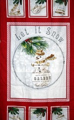 WINTER LODGE LET IT SNOW PANEL FROM STUDIO E – 100% COTTON FABRIC