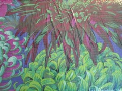 Kaffe Fassett Cotton Fabric 1 FQ Green Japanese Chrysanthemum Lg Floral Print