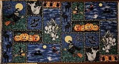 NORTHCOTT Fabric – HARVEST MOON #2028 – with Gold Metallic – 23″ PANEL
