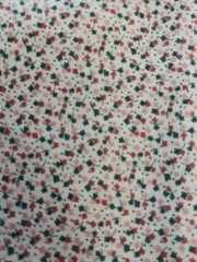 VTG Spring Mills Tiny Ditzy CALICO Pinks & Blue Tulip Florals on Ivory BTFQ