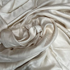White Silk and Cashmere Fabric 58×57 inches 147×144 cm Made in Italy