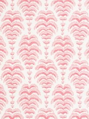 BRUNSCHWIG & FILS FABRIC ‘PONCHETTE PRINT – PINK’ 6.2 METRES Linen Blend