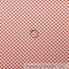BonEful Fabric FQ Cotton Quilt VTG Orange White Black B&W Polka Dot Stripe Retro