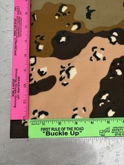 100% Cotton Fabric By The Yard – 6 Color Desert Camouflage – 44” Wide