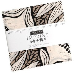 Moda IMPRINT Charm Pack 100% Cotton 5-inch Precut Fabric Craft Squares (42 pcs)