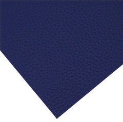 Solid Dark Blue Litchi Texture FAUX LEATHER SHEET 8 x 12″ 1064698 Large Texture
